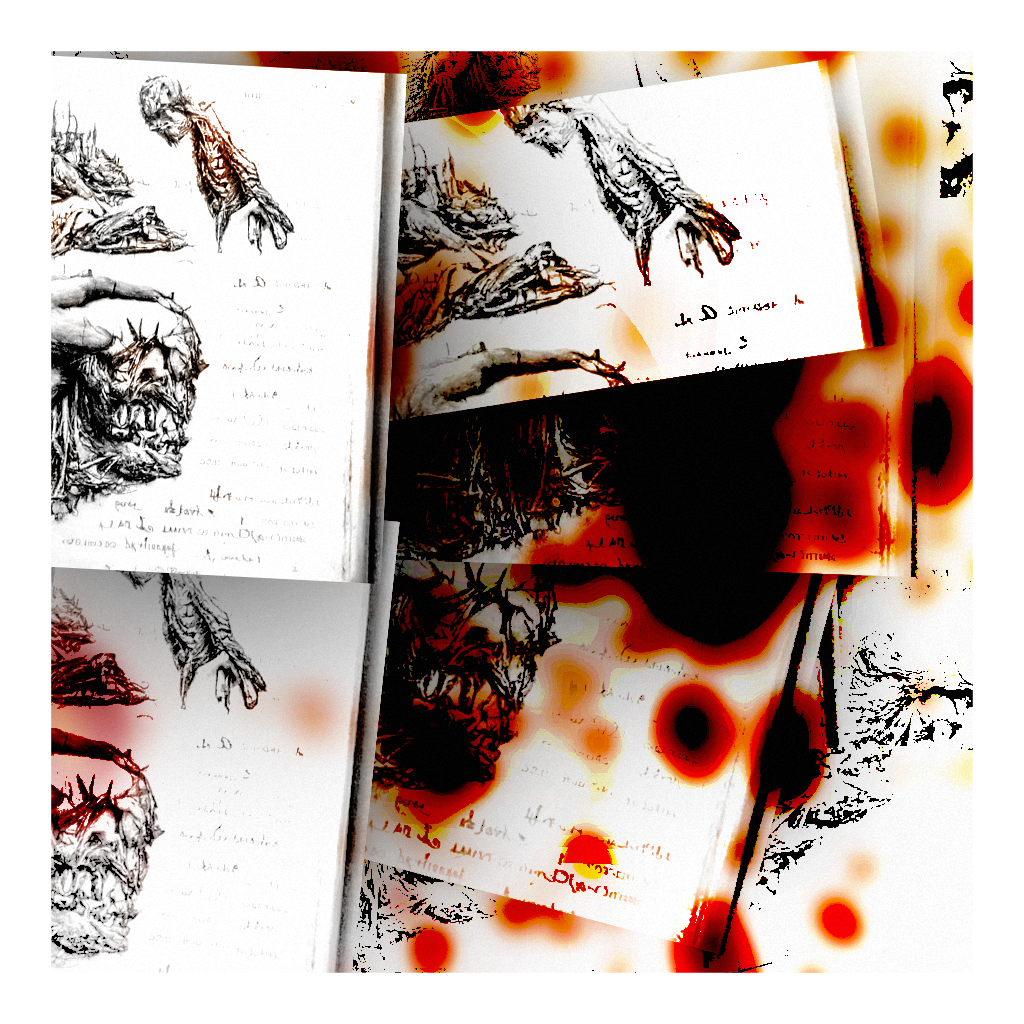 Zombie Anatomy Study Collage #8 static token preview