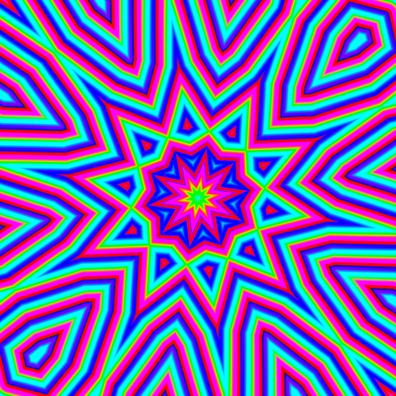 Psilocybin vision #3 - #fxhashturnsone #7 static token preview