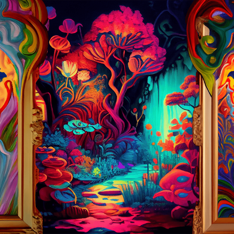 AI Psychedelic Garden #9 static token preview