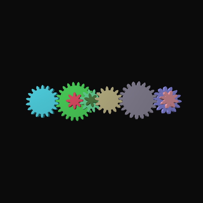 Mechanical gears #19 static token preview