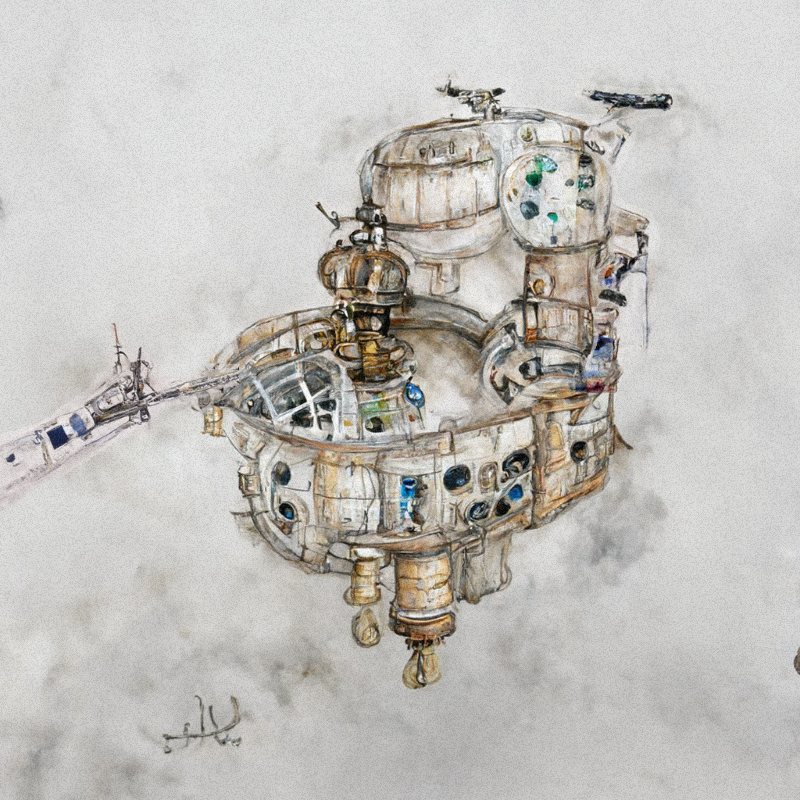 Utopian Space Castles #1 static token preview