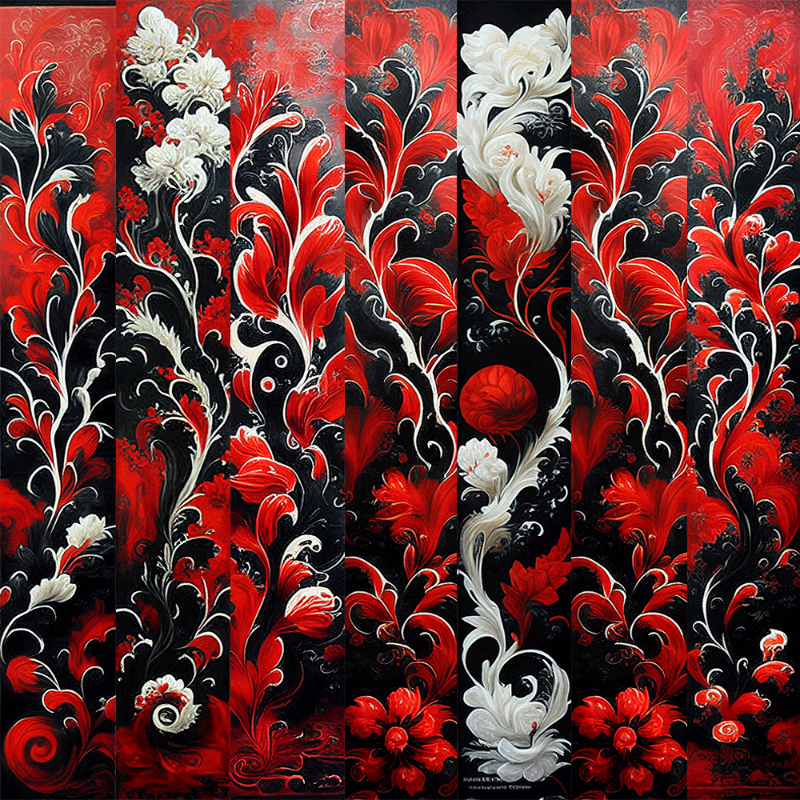 AI Chinese Flowers #6 static token preview
