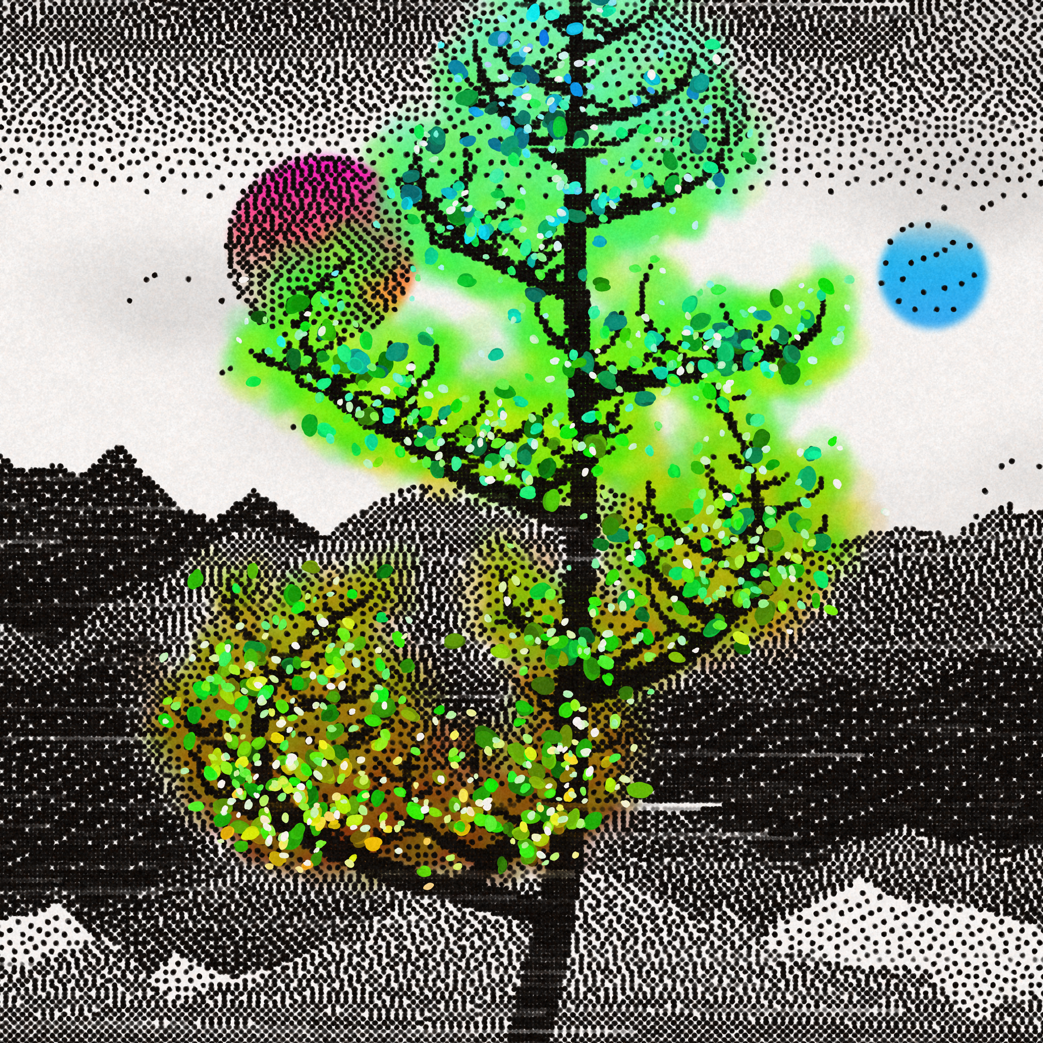 Dithered Branches #10 static token preview