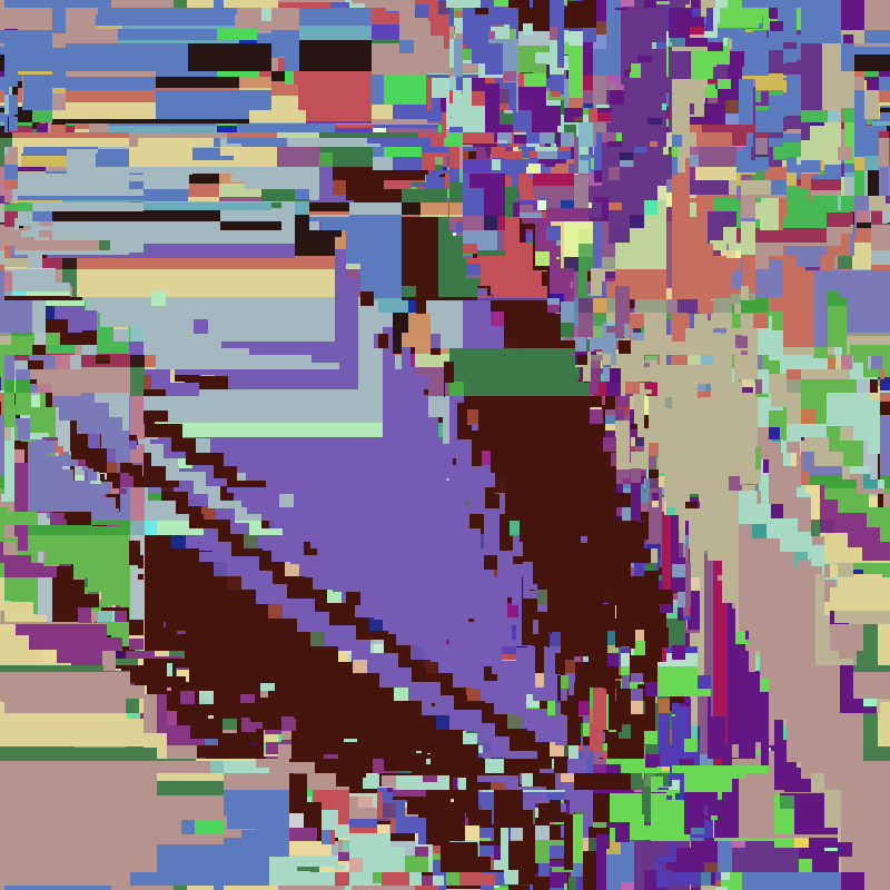 Cascade automata, pixel nature #21 static token preview