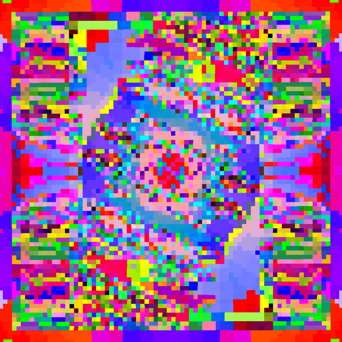 Psychedelic Dance of Pixels #16 static token preview