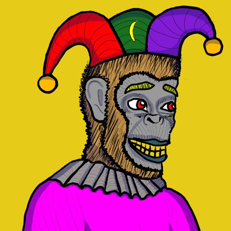 Clown Ape Club Tezos Ultra Superior-CACTUS #9 static token preview