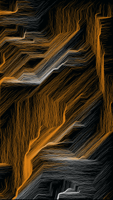 Algoscapes | Rock-face #21 static token preview