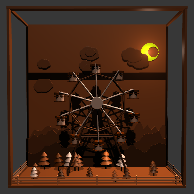 “Uncle Run” Fun Park: Ferris Wheel #6 static token preview