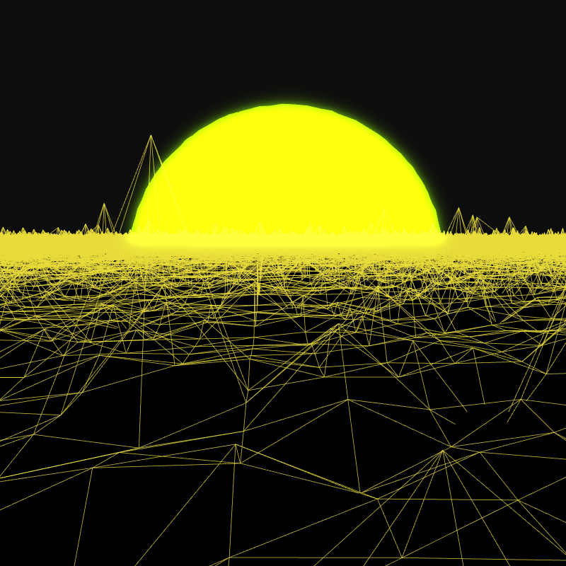 Generative Retrowave Field #1 static token preview