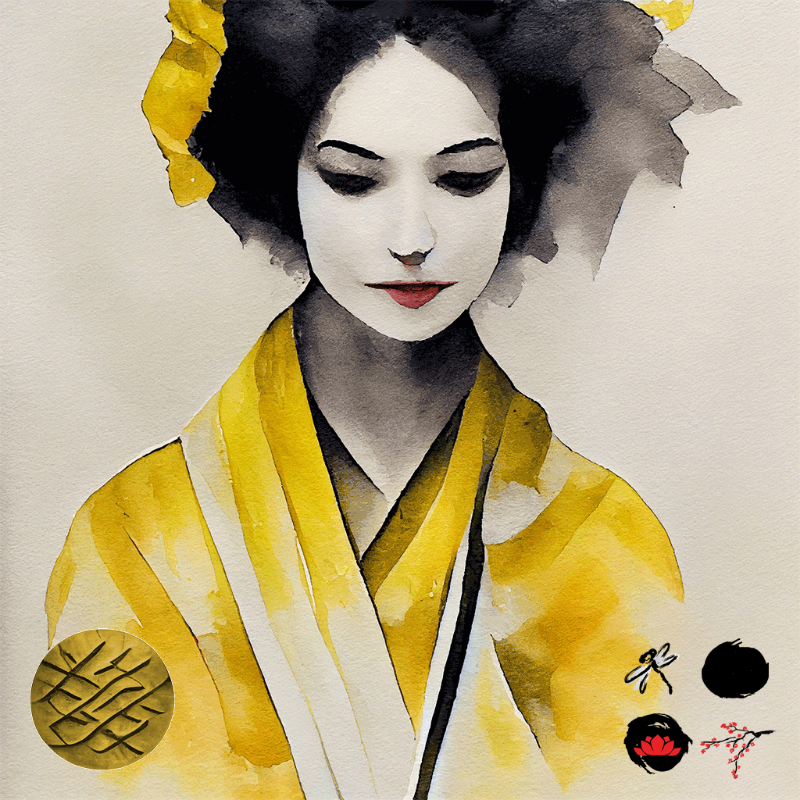 Yellow Geisha #11 static token preview