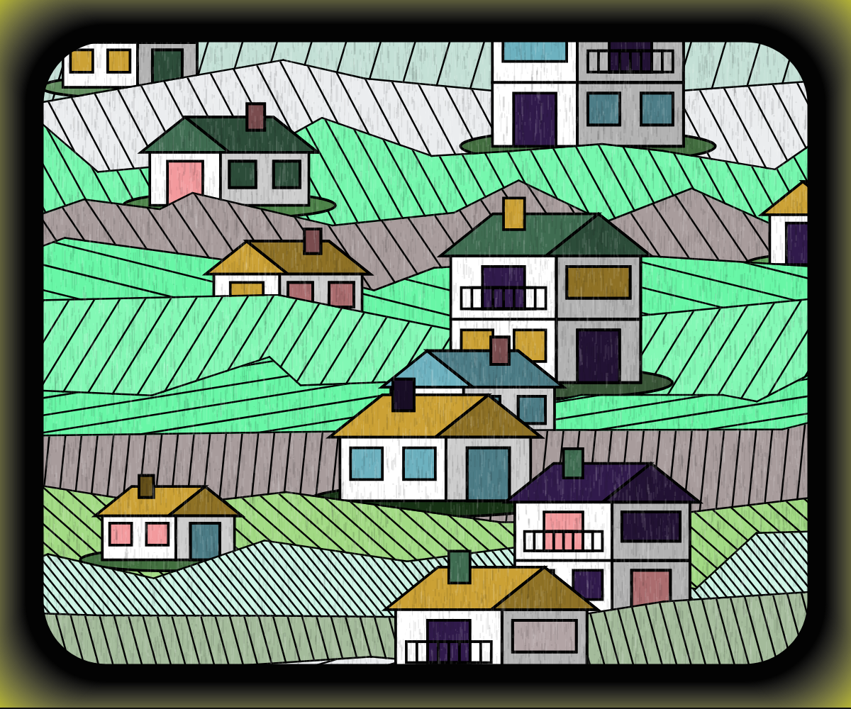 Rainy village #10 static token preview