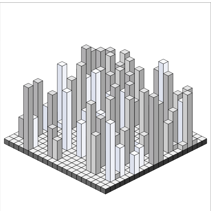 Animated Isometric Grid Towers #1 static token preview
