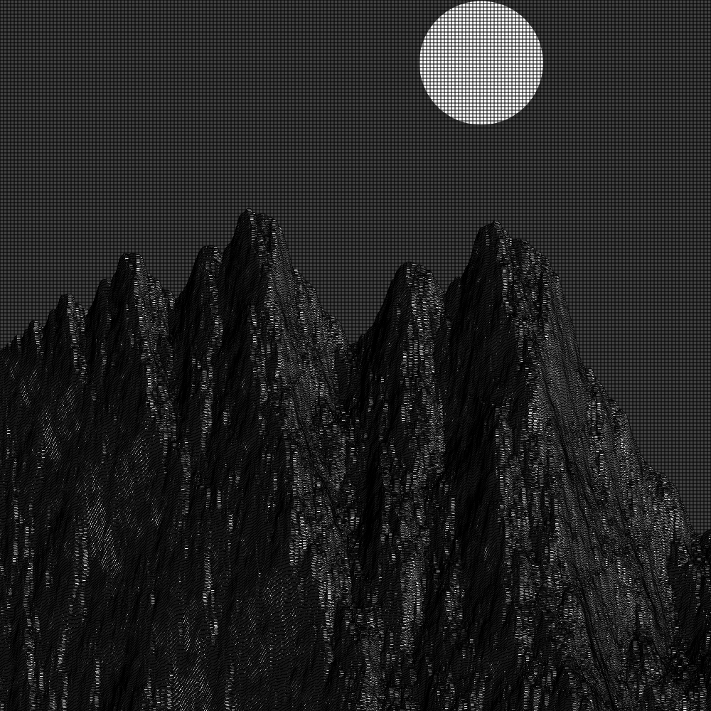 Classic generative landscape #23 static token preview