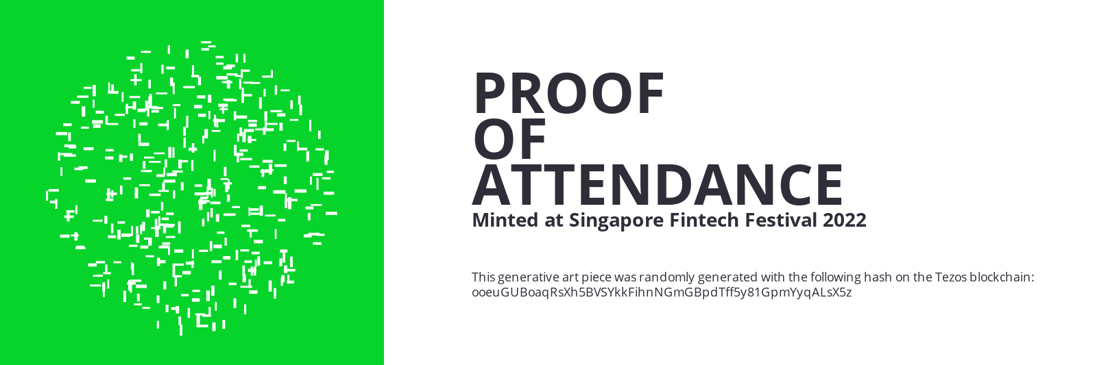 SFF2022 Proof of Attendance Token #1288 static token preview