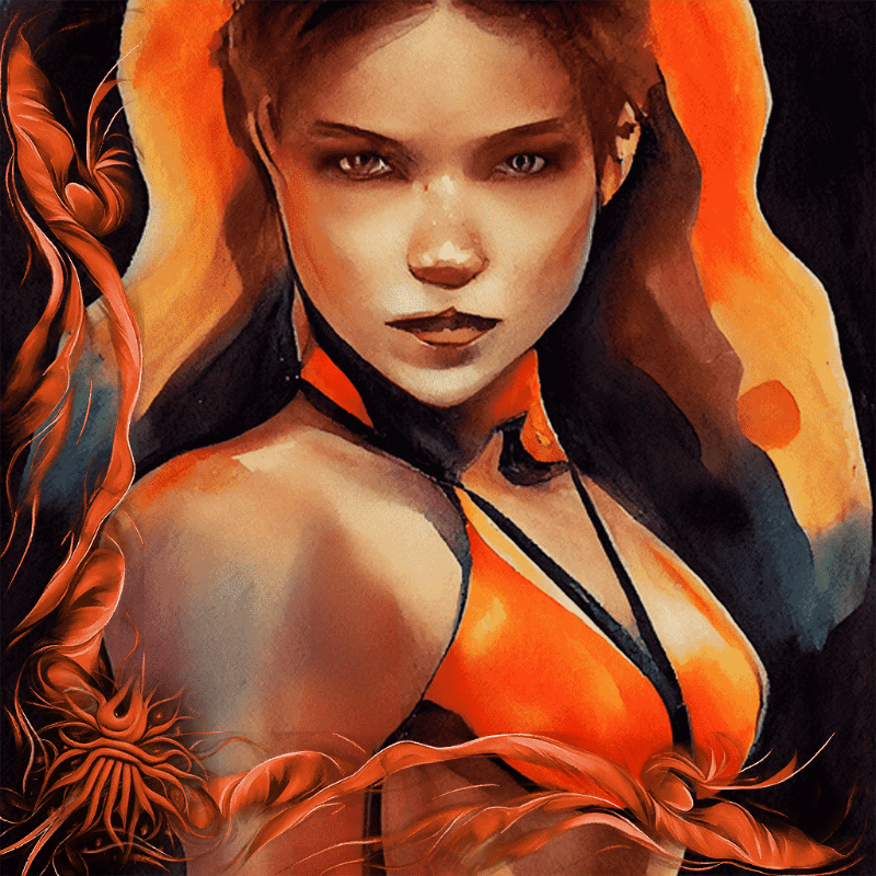 Leo Girl #3 static token preview