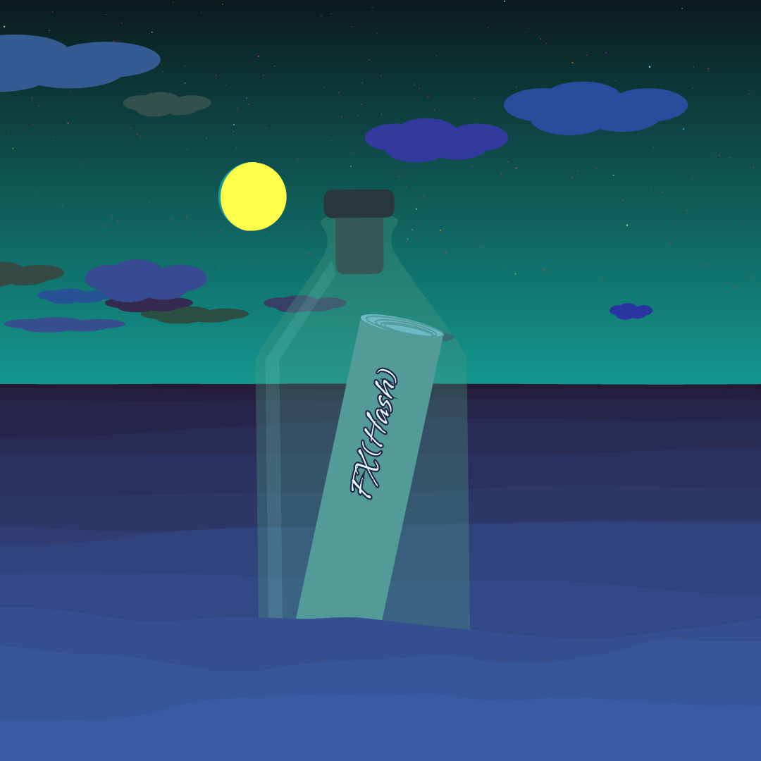 message in the bottle #17 static token preview