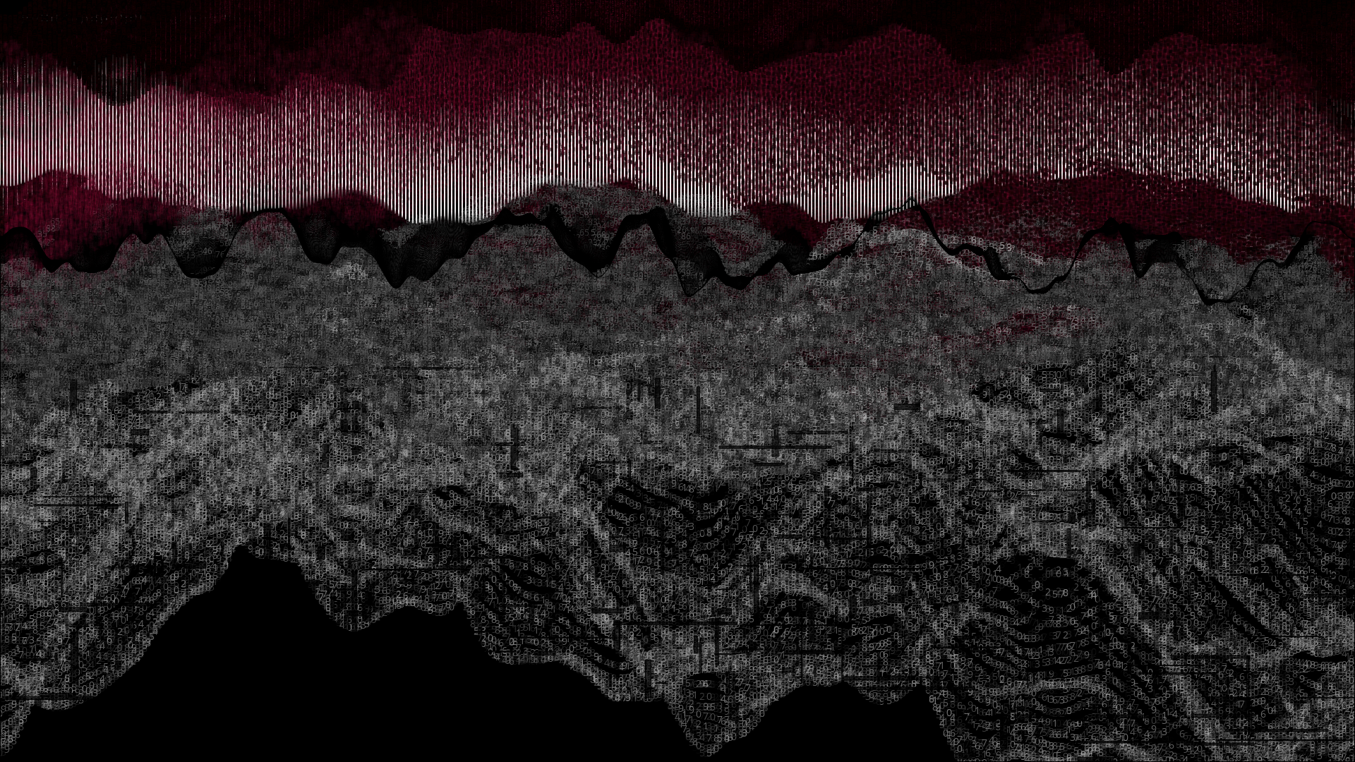 Pixel rain in a data landsacape #12 static token preview