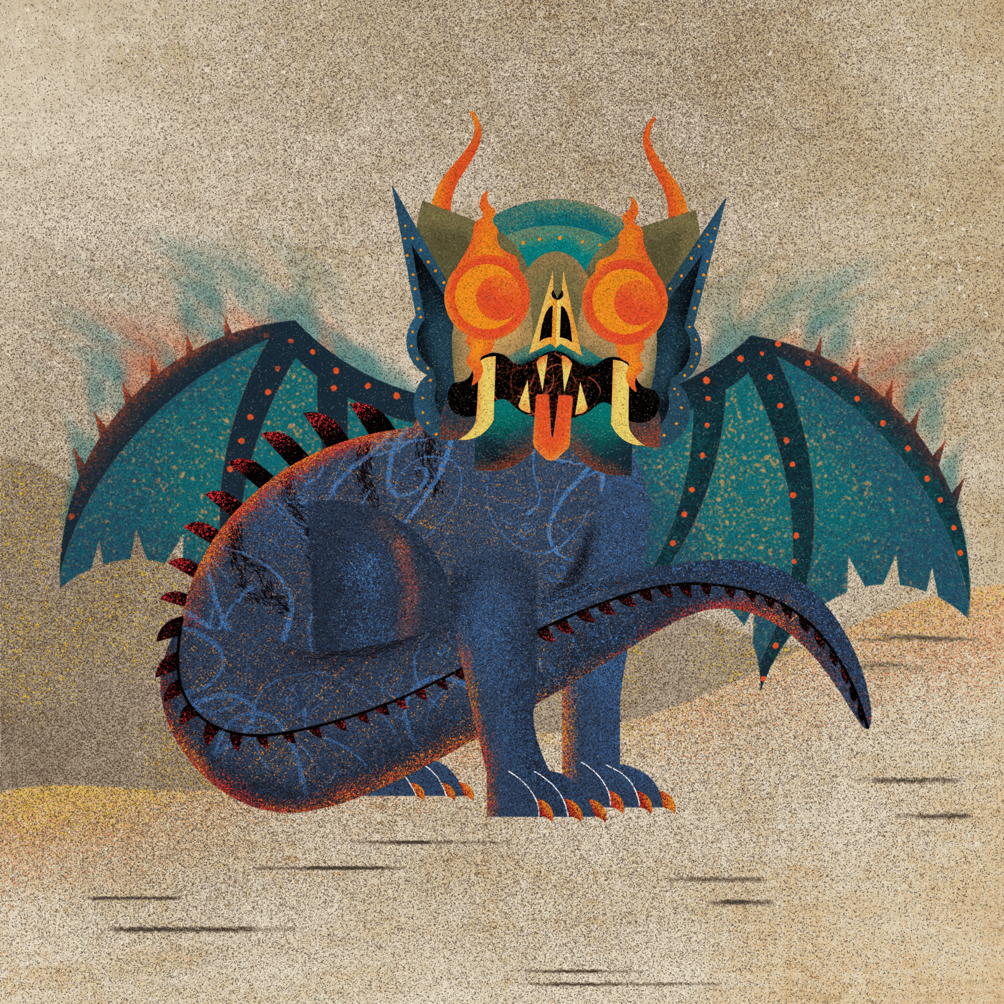 Ancient dragon #19 static token preview