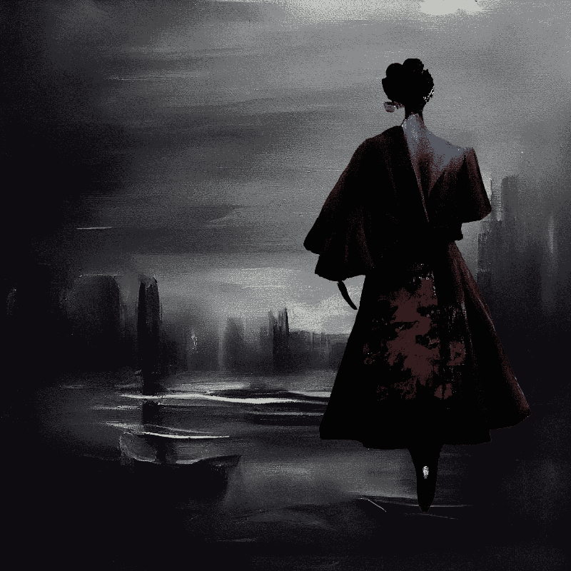 Geisha on the dark #4 static token preview