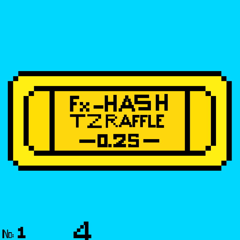Tezos Raffle Ticket 2 #1 static token preview