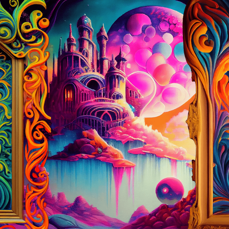 AI Psychedelic City #11 static token preview