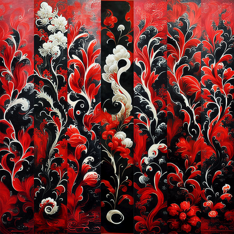 AI Chinese Flowers #5 static token preview