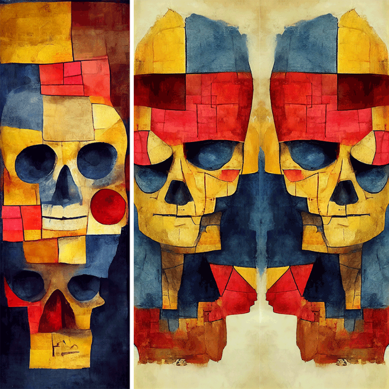 AI Skull #8 static token preview