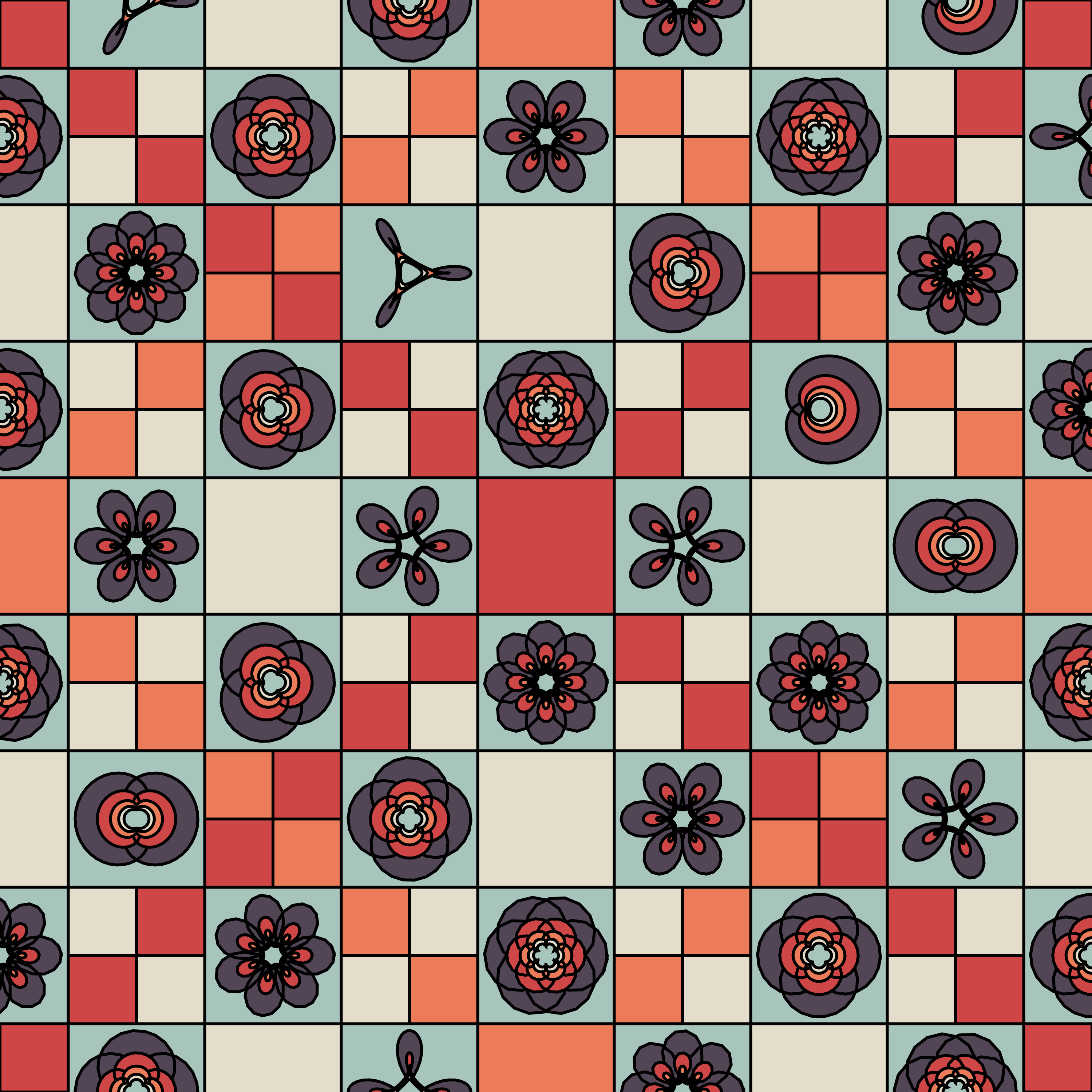 10 patterns 10 palettes #19 static token preview