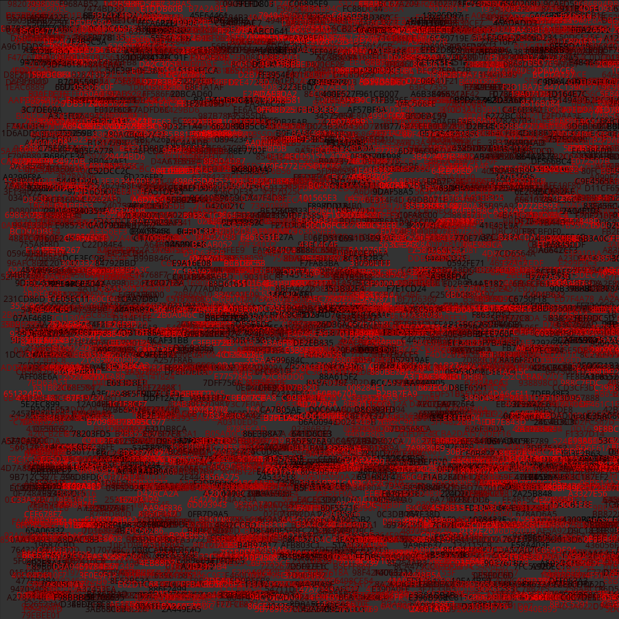 Painting by Random Hexadecimal Numbers #8 static token preview