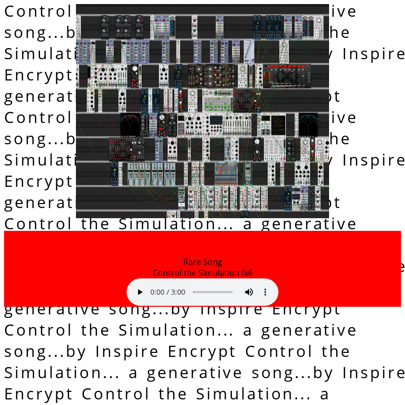 Control the Simulation generative music #4 static token preview