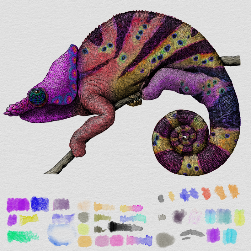 Colorful Cameleon #20 static token preview