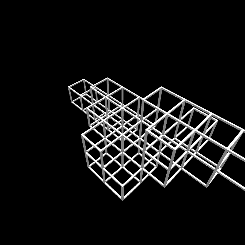 Genuary6: Drunken Modular Cubes #1 static token preview