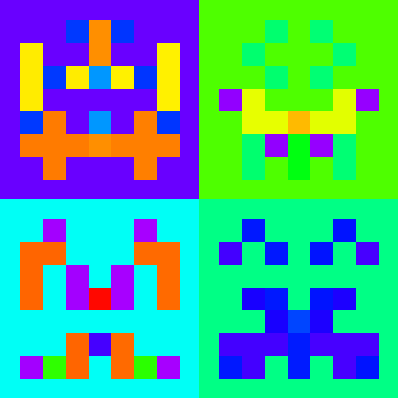 Quadruple Invaders #6 static token preview