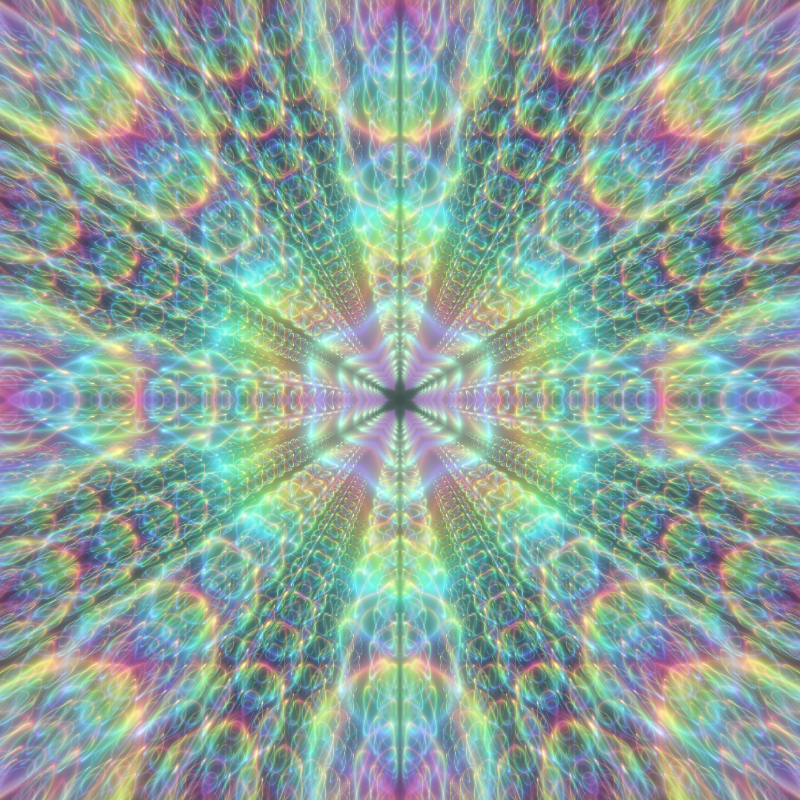 Fluorescent Hexagram #7 static token preview