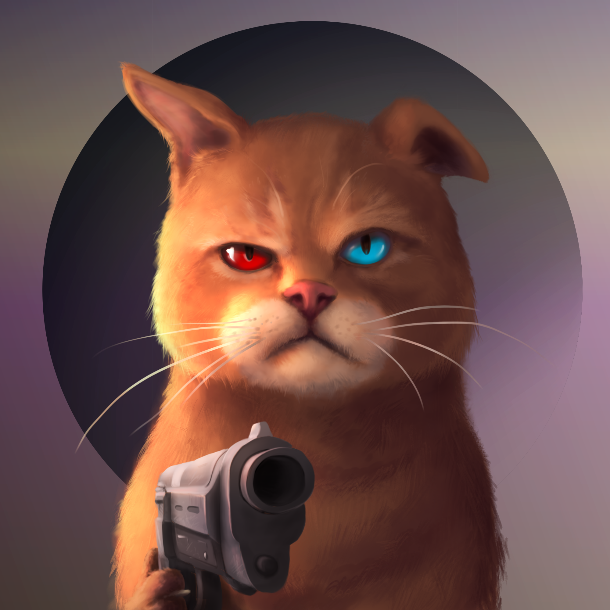Gangsta Cat #15 static token preview