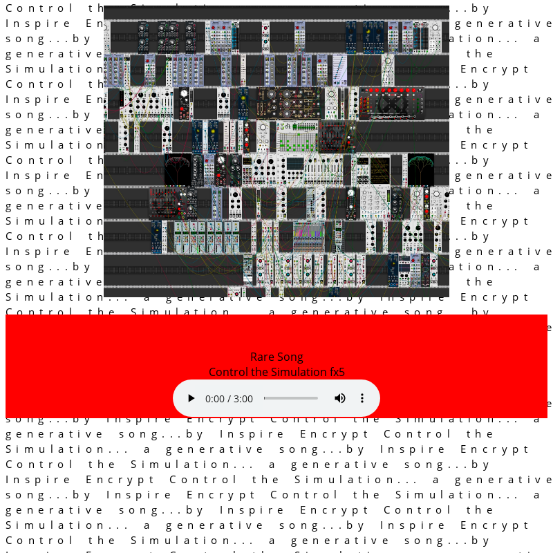Control the Simulation generative music #12 static token preview