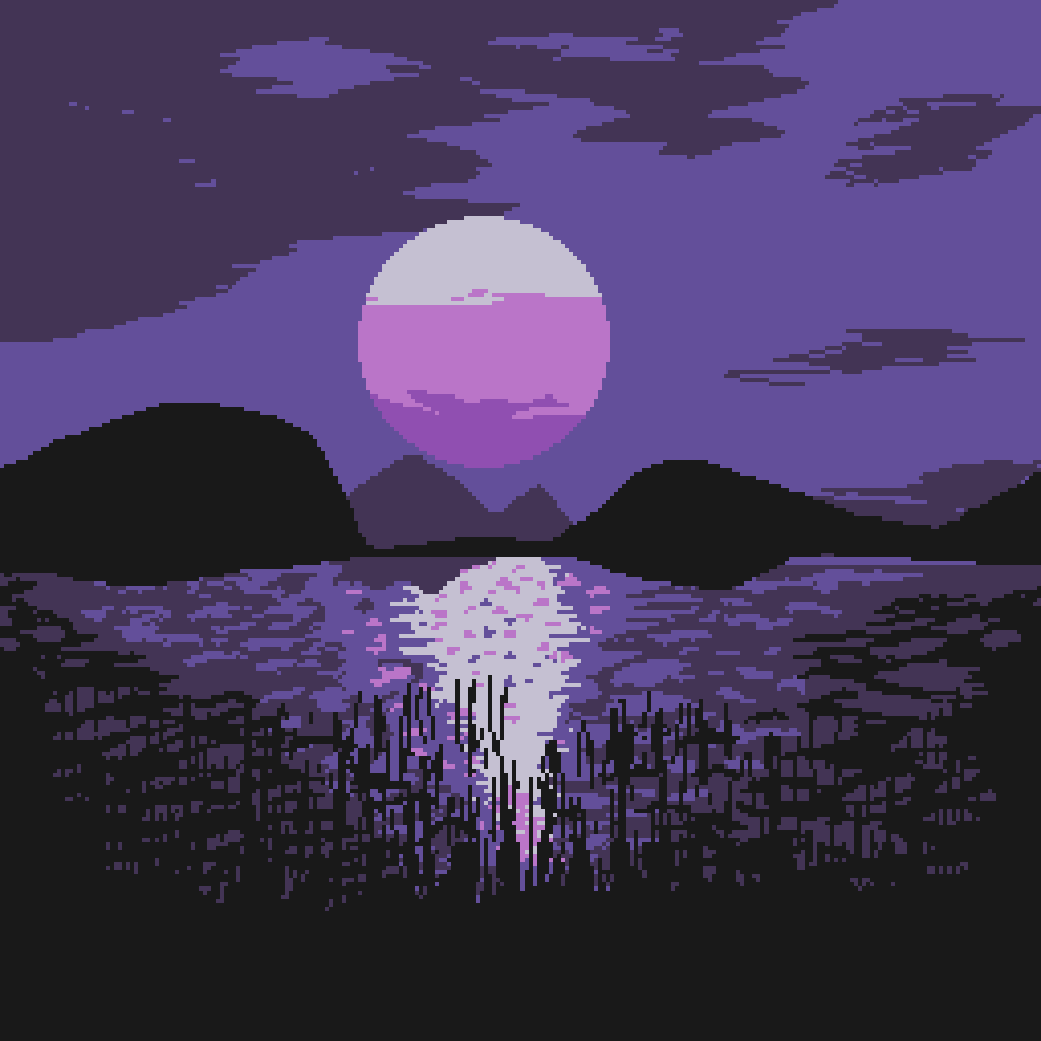 Pixel Sunset #1 static token preview