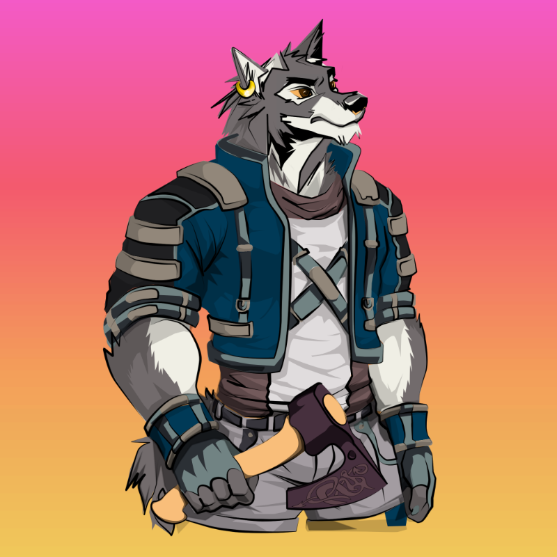 Wolf-soldier #9 static token preview