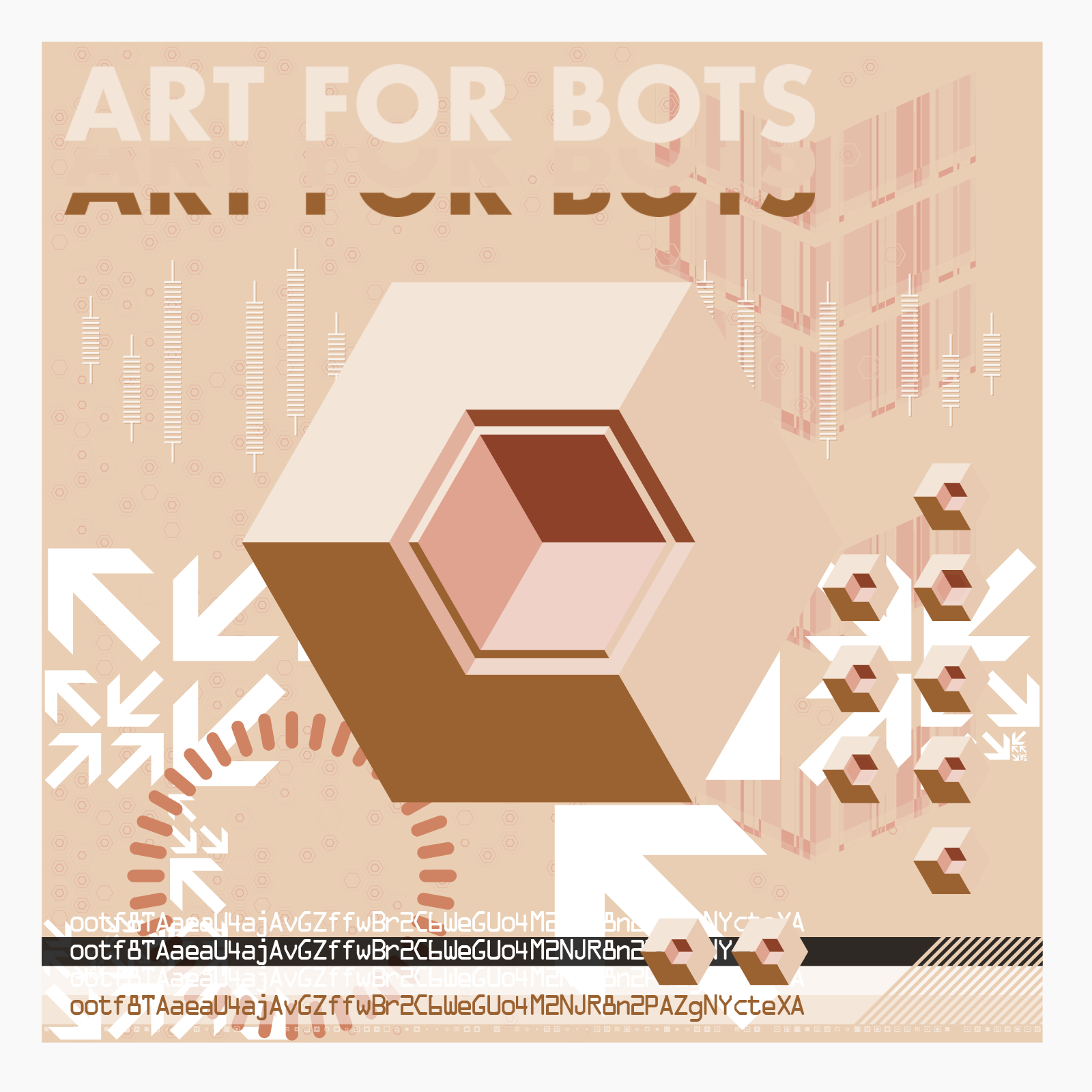 Hexagones - Art forBots forHumans forPrint #8 static token preview