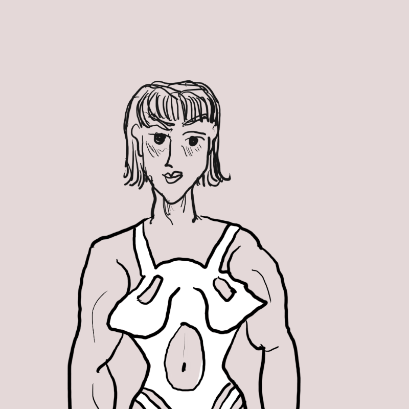 mUSCLE GRRL #1 static token preview