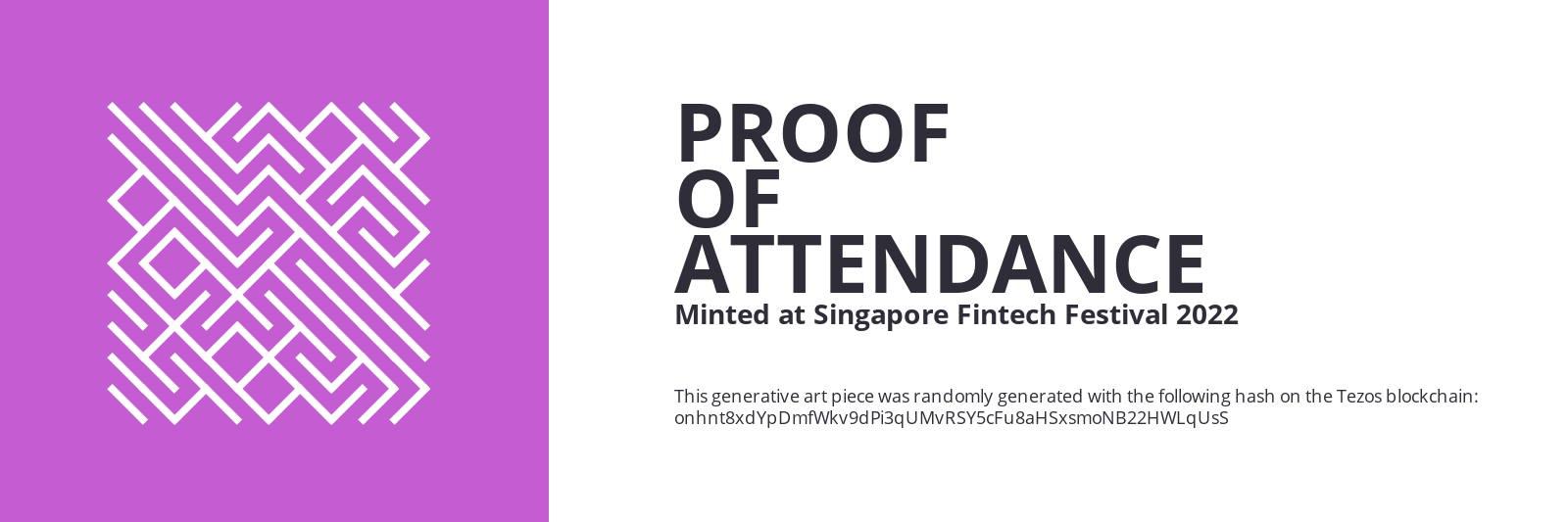 SFF2022 Proof of Attendance Token #1623 static token preview