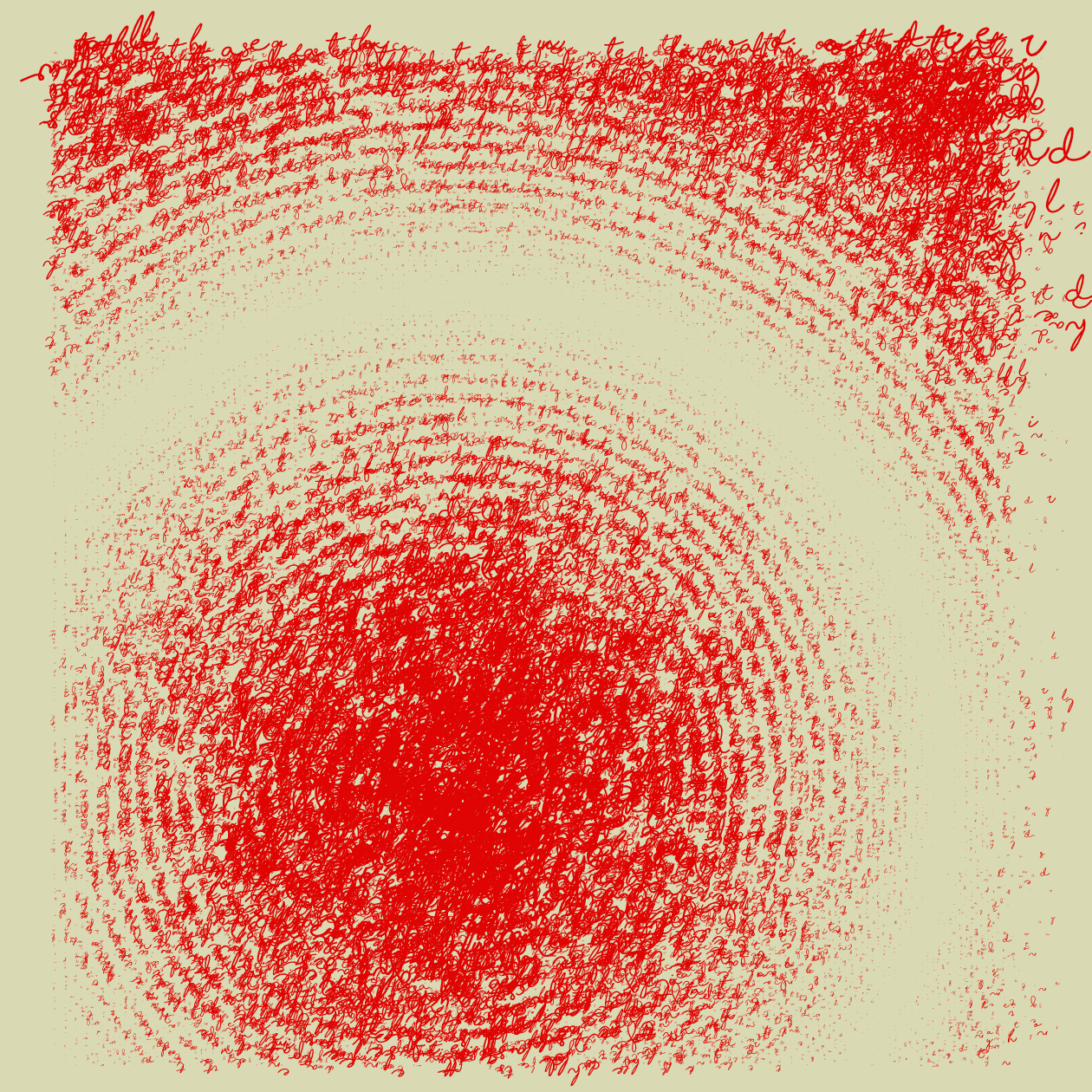 Asemic Writing 1o1 #14 static token preview