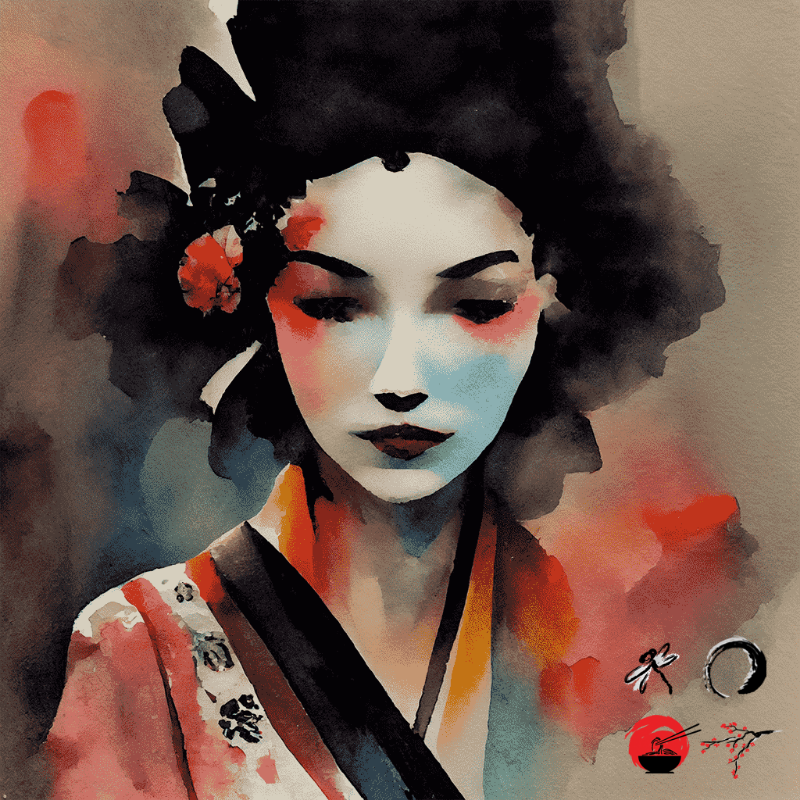 Black Rose and Geisha #14 static token preview
