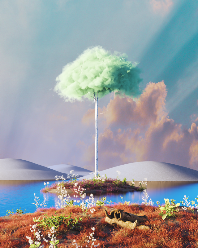 Cloudy desert #15 static token preview
