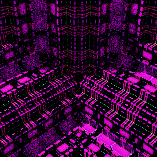 Colorful, warped cubic sponge forms #5 static token preview