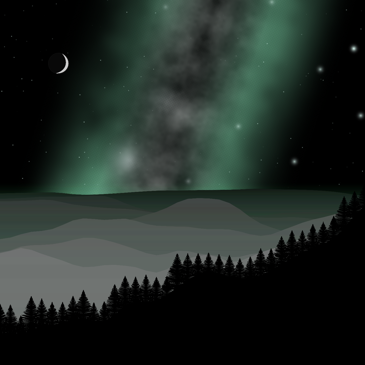 Mountain Sky #13 static token preview