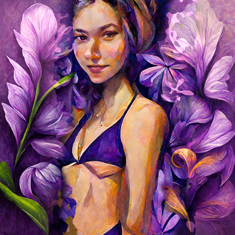 Girl and Flower #3 #10 static token preview