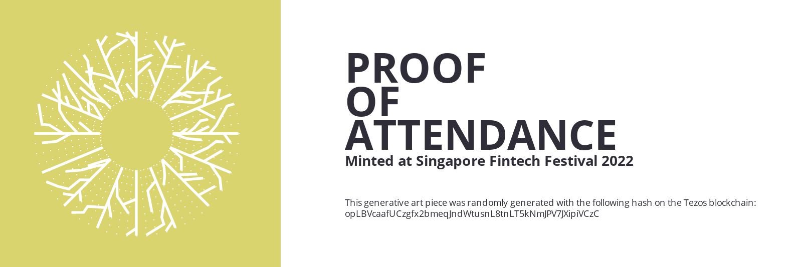 SFF2022 Proof of Attendance Token #12 static token preview