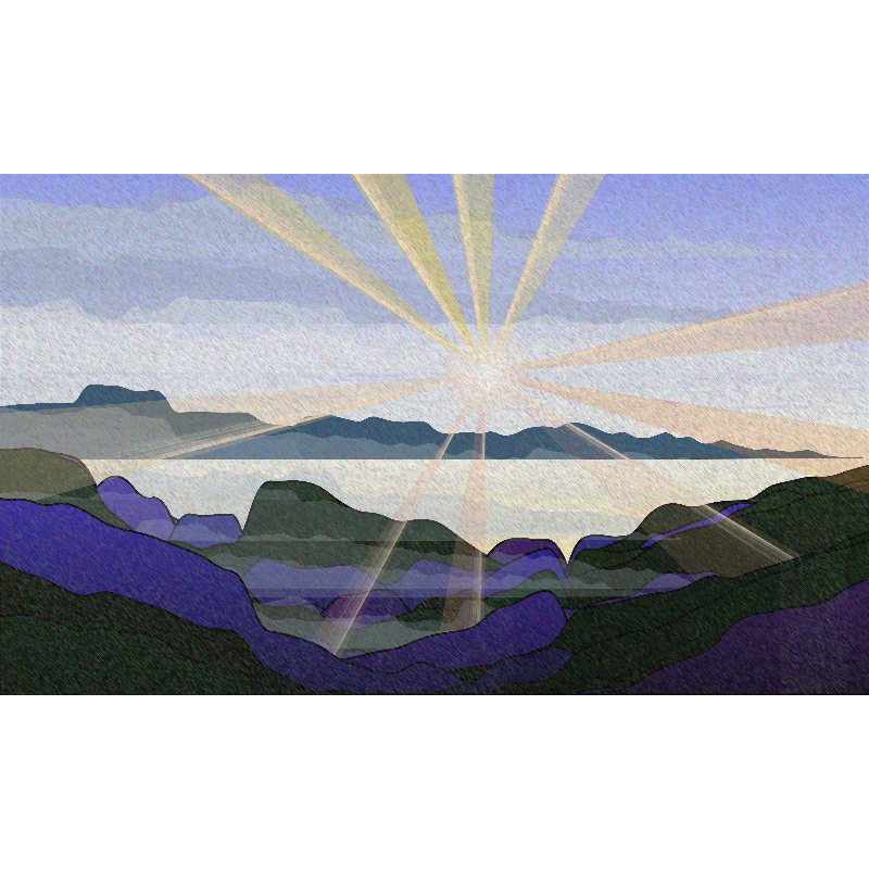 Sunrise over a Mountain Lake #14 static token preview