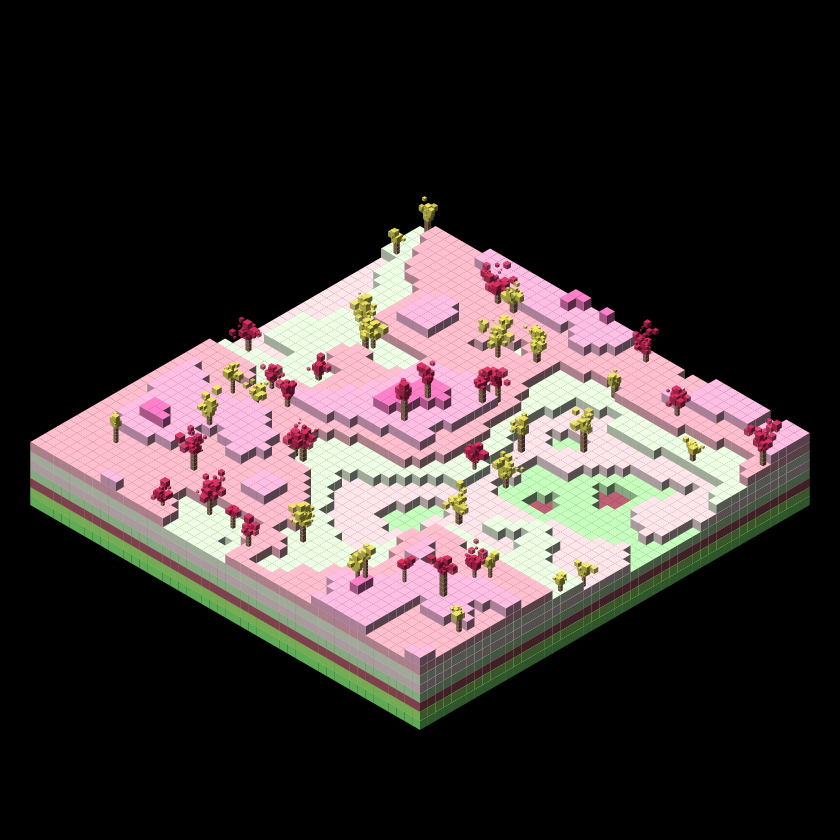 Pixel Topography #19 static token preview
